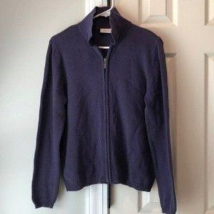 Croft & Barrow Navy Blue Full Zip Polo Jacket
